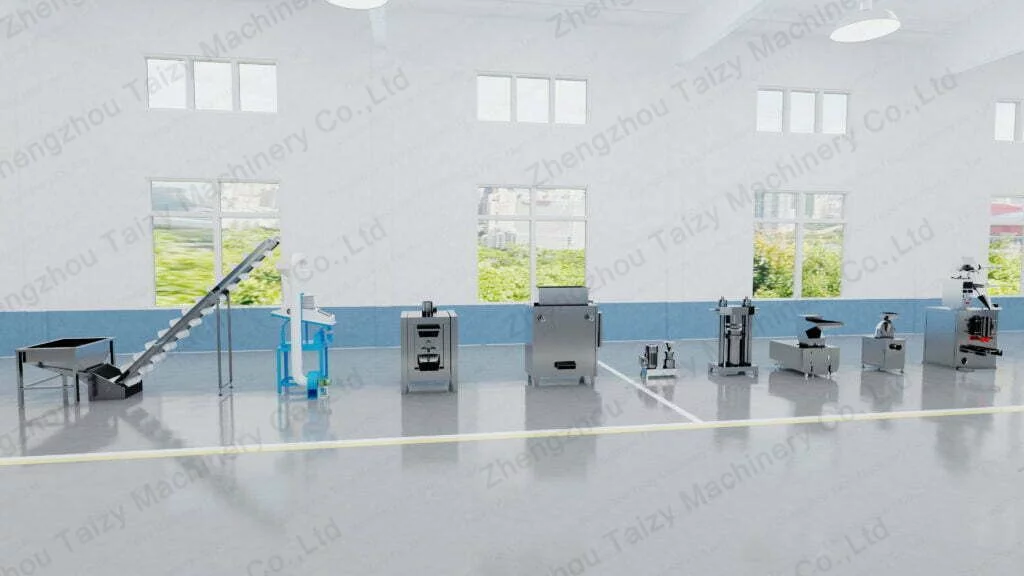 cocoa powder production line-3D