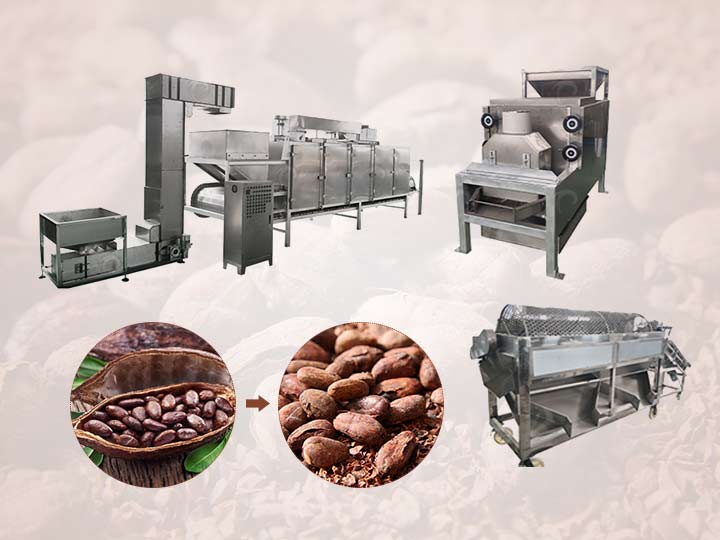 cocoa bean processing machine