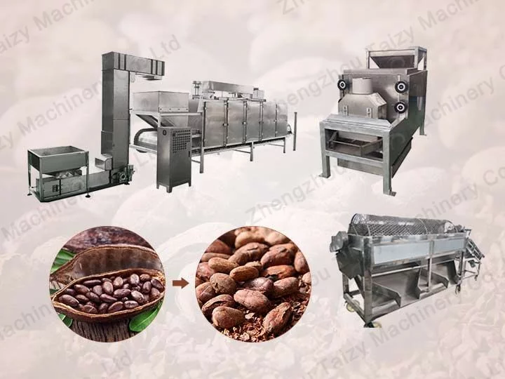 cocoa bean processing machine