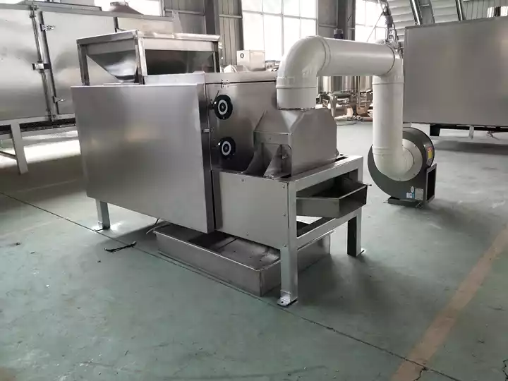 三ロール半粒殻むき機