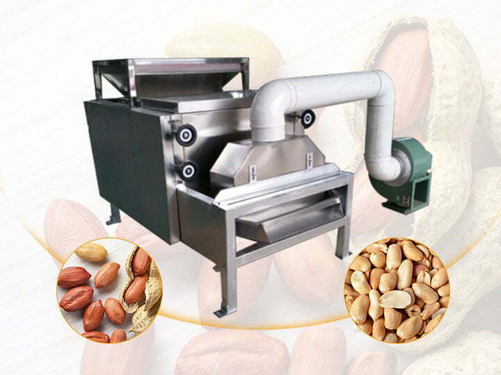 peanut peeling and half cutting machine