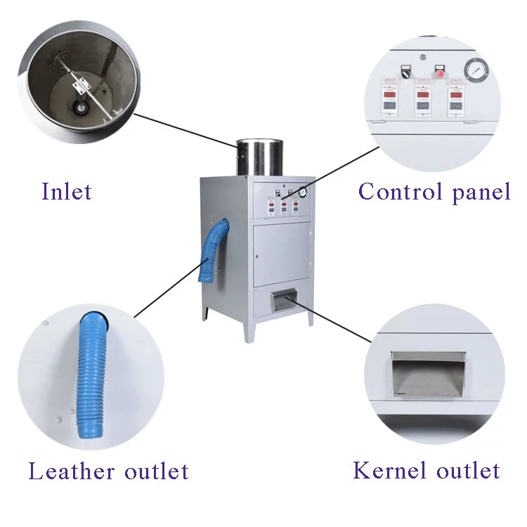 cashew peeler machine structure