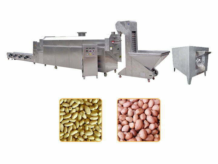 large and small groundnut roasting machine