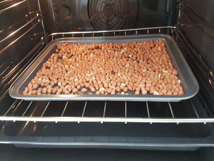 peanuts in oven