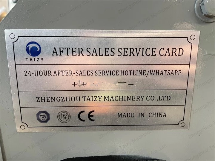 after sales service card