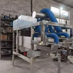 Cocoa bean husk removing equipment