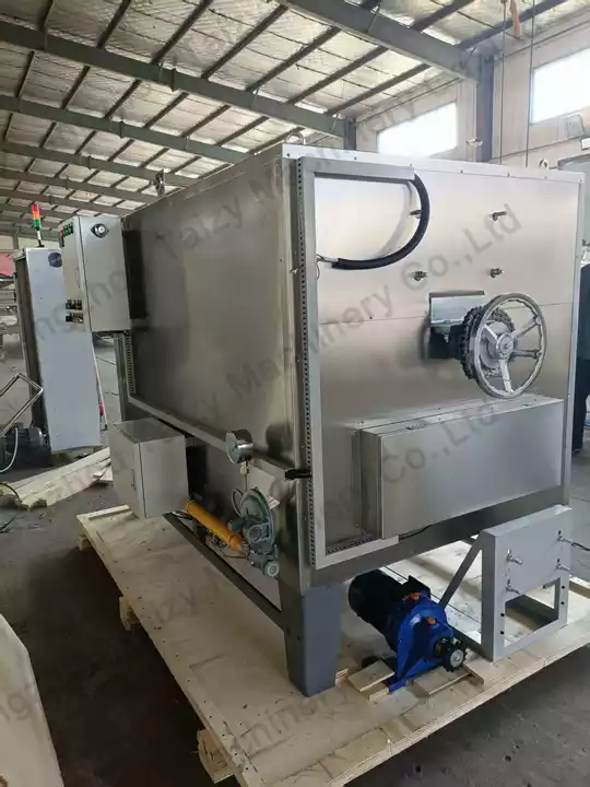 Gas & electric groundnut roasting machine West Africa