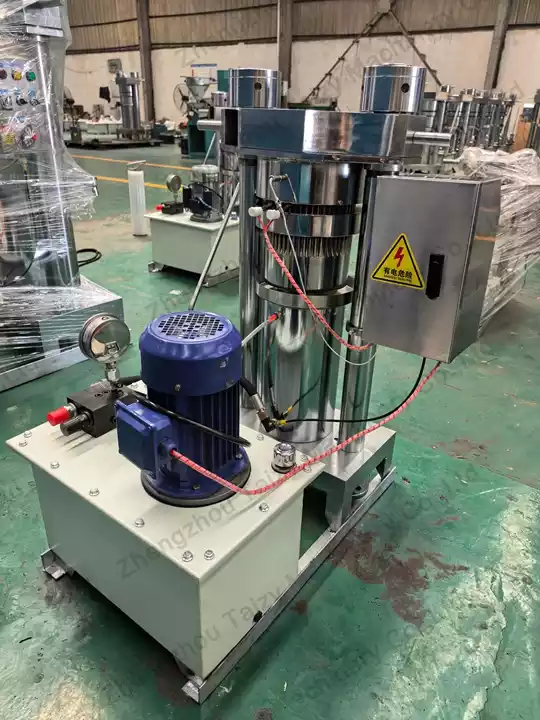 Hydraulic cocoa butter press machine