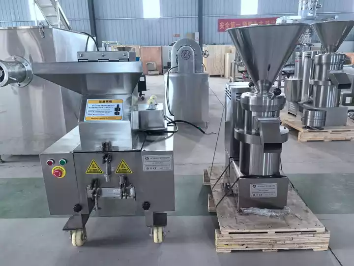 Stainless steel colloid mill for cocoa paste
